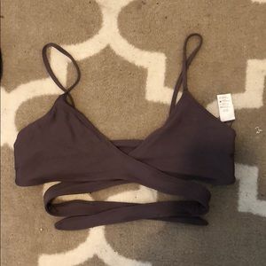 Lspace pebble chloe wrap top Large